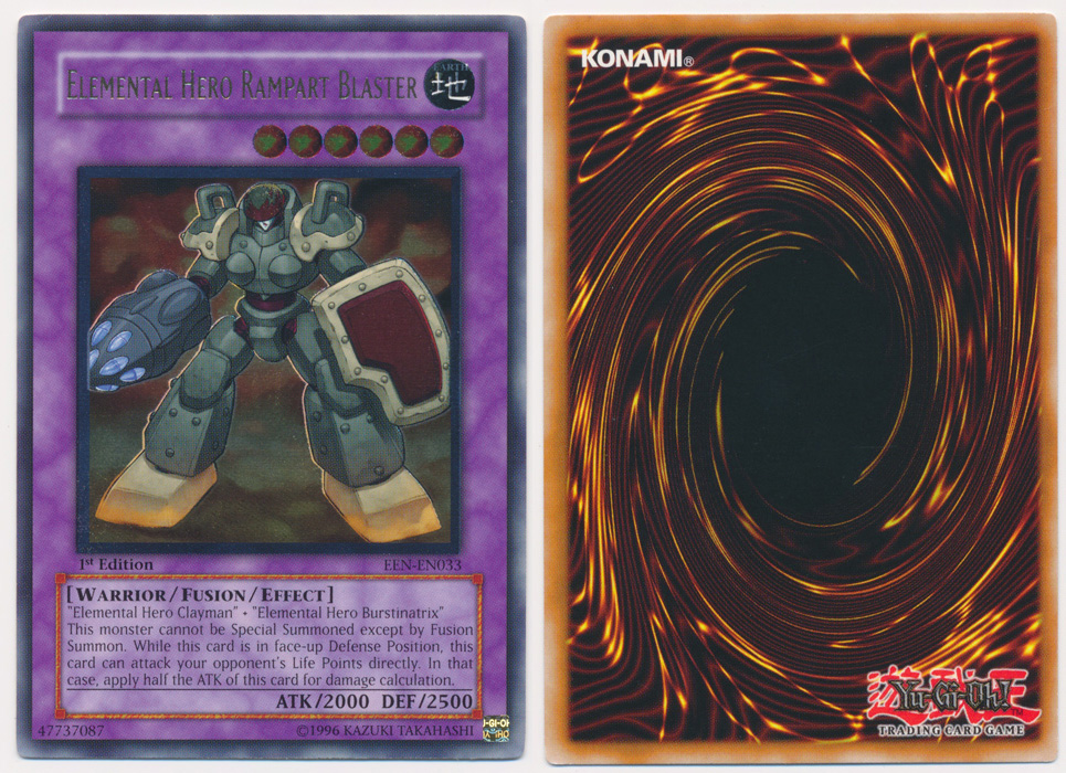 Unique image for Elemental Hero Rampart Blaster (Ultimate Rare)