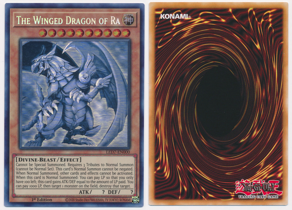 Unique image for The Winged Dragon of Ra (Ghost Rare)