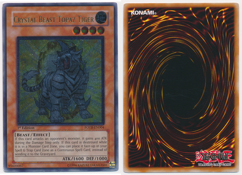 Unique image for Crystal Beast Topaz Tiger (Ultimate Rare)
