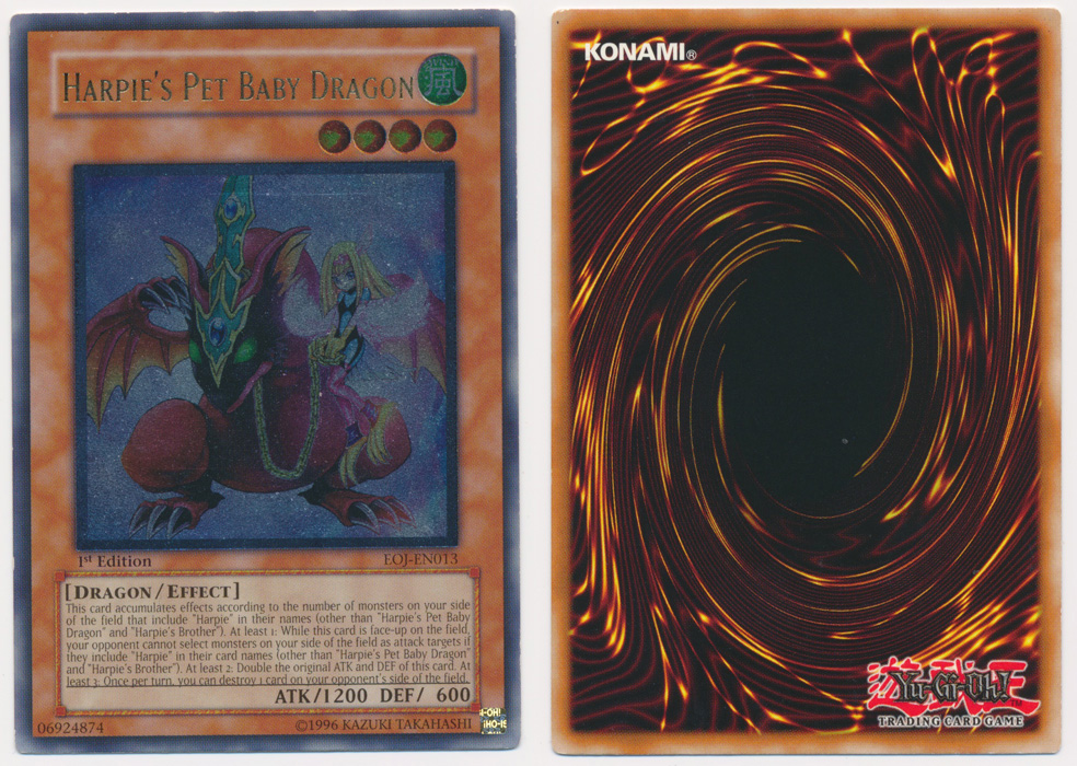 Unique image for Harpie's Pet Baby Dragon (Ultimate Rare)