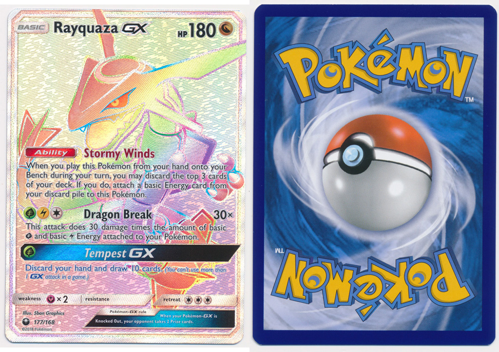 Unique image for Rayquaza-GX (Rainbow Rare) - 177/168