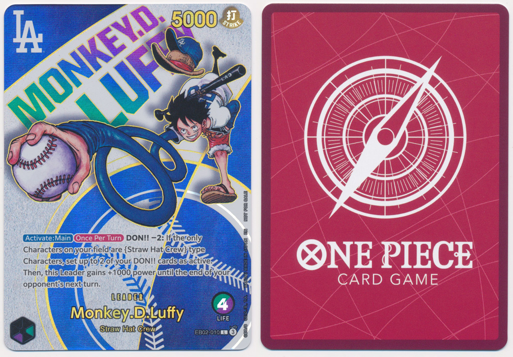 Unique image for Monkey.D.Luffy (EB02-010) (L.A. Dodgers Promo)