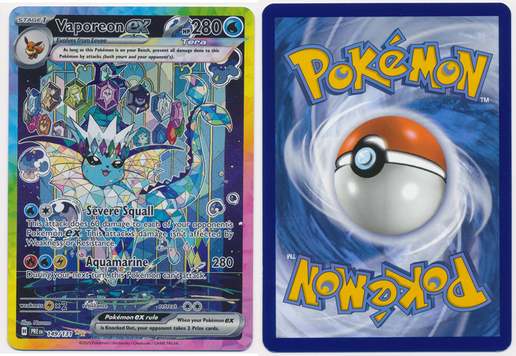 Unique image for Vaporeon ex (Alt Full Art) - 149/131