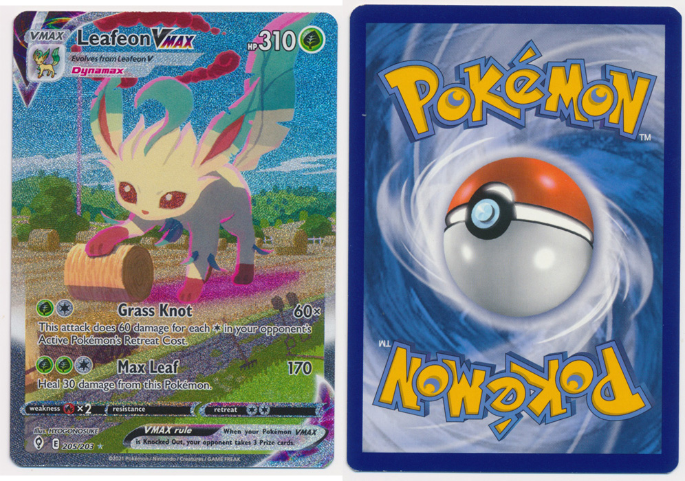 Unique image for Leafeon VMAX (Alt Secret Rare) - 205/203
