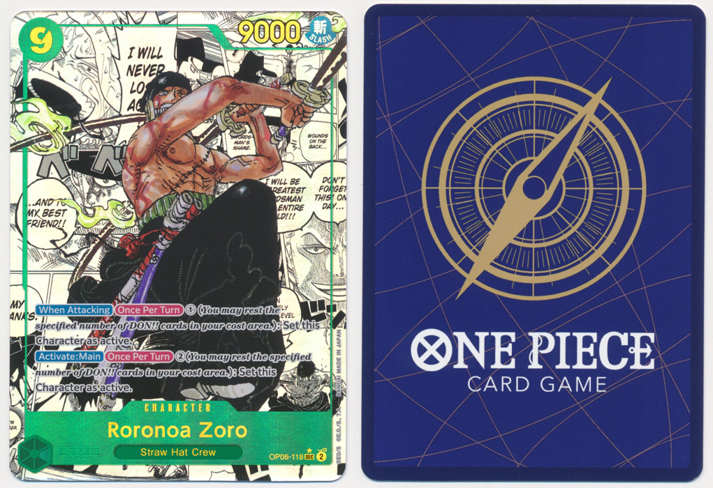 Unique image for Roronoa Zoro (Parallel) (Alternate Art) (Manga)
