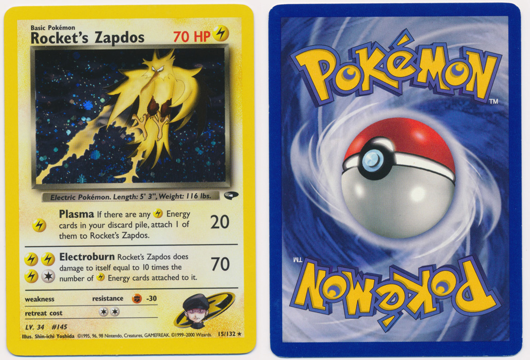 Unique image for Rocket's Zapdos - 15/132