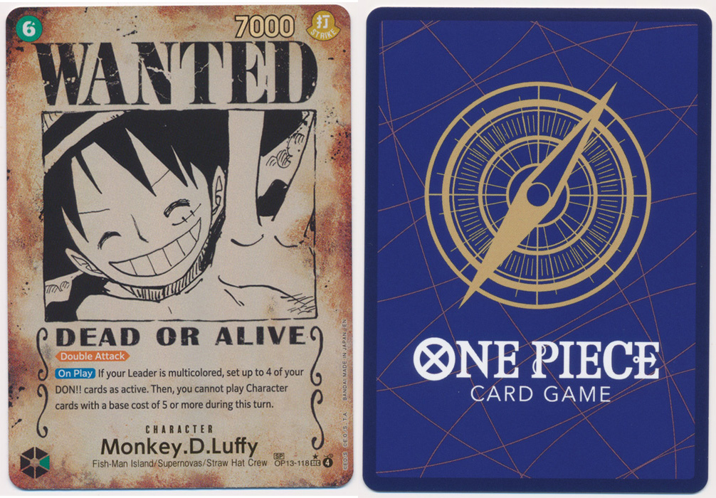 Unique image for Monkey.D.Luffy (118) (Wanted)