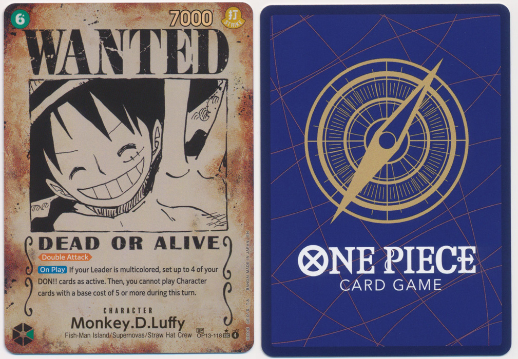Unique image for Monkey.D.Luffy (118) (Wanted)