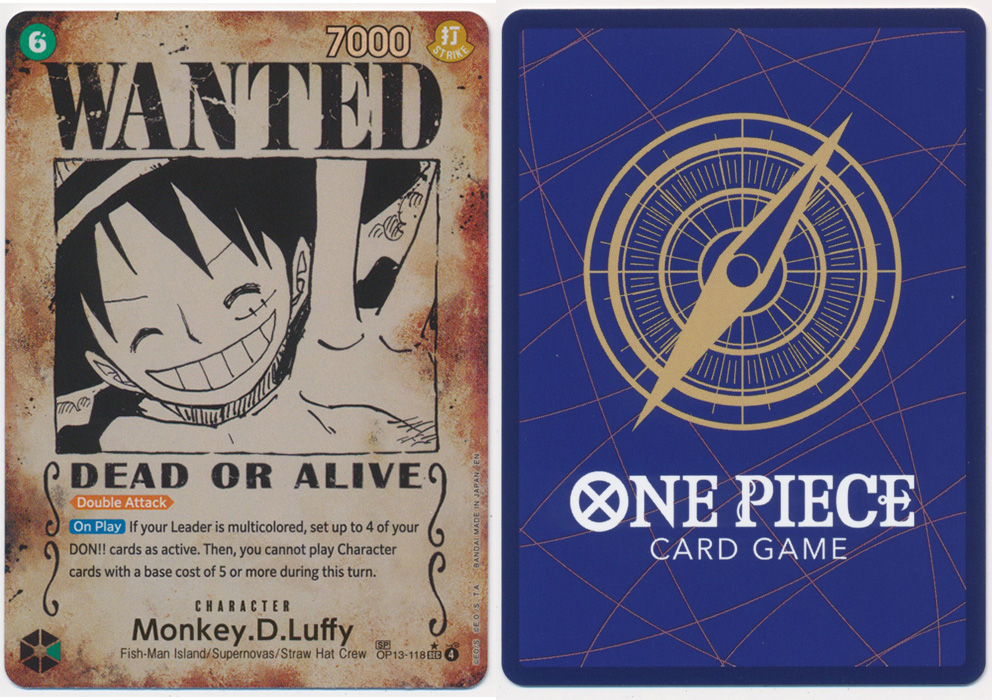 Unique image for Monkey.D.Luffy (118) (Wanted)