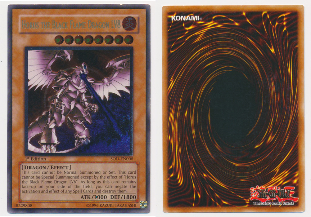 Unique image for Horus the Black Flame Dragon LV8 (Ultimate Rare)