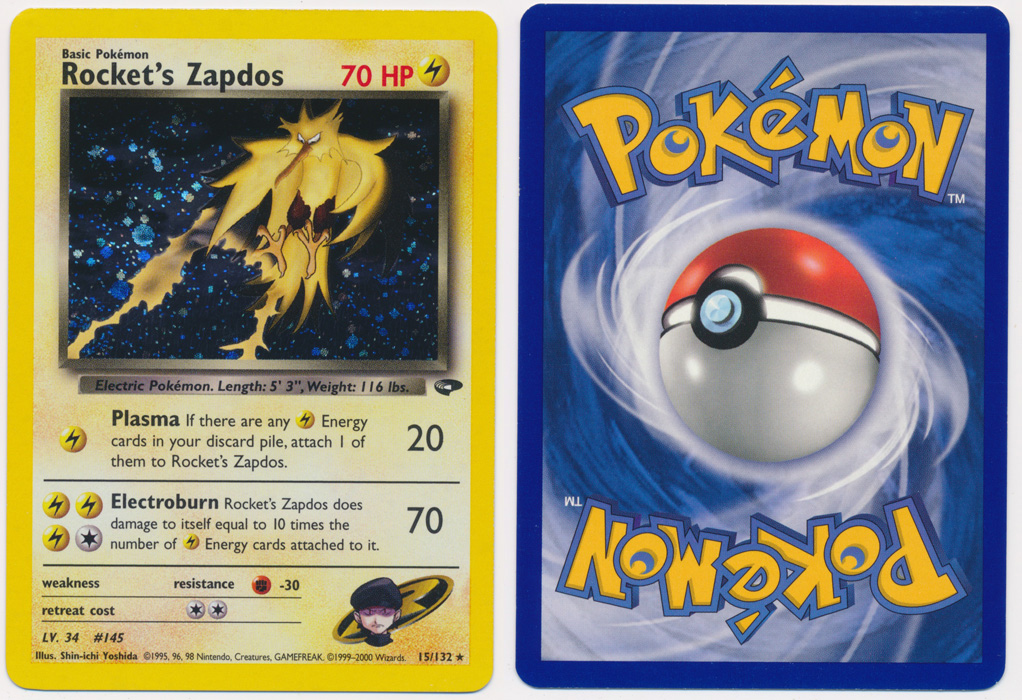 Unique image for Rocket's Zapdos - 15/132