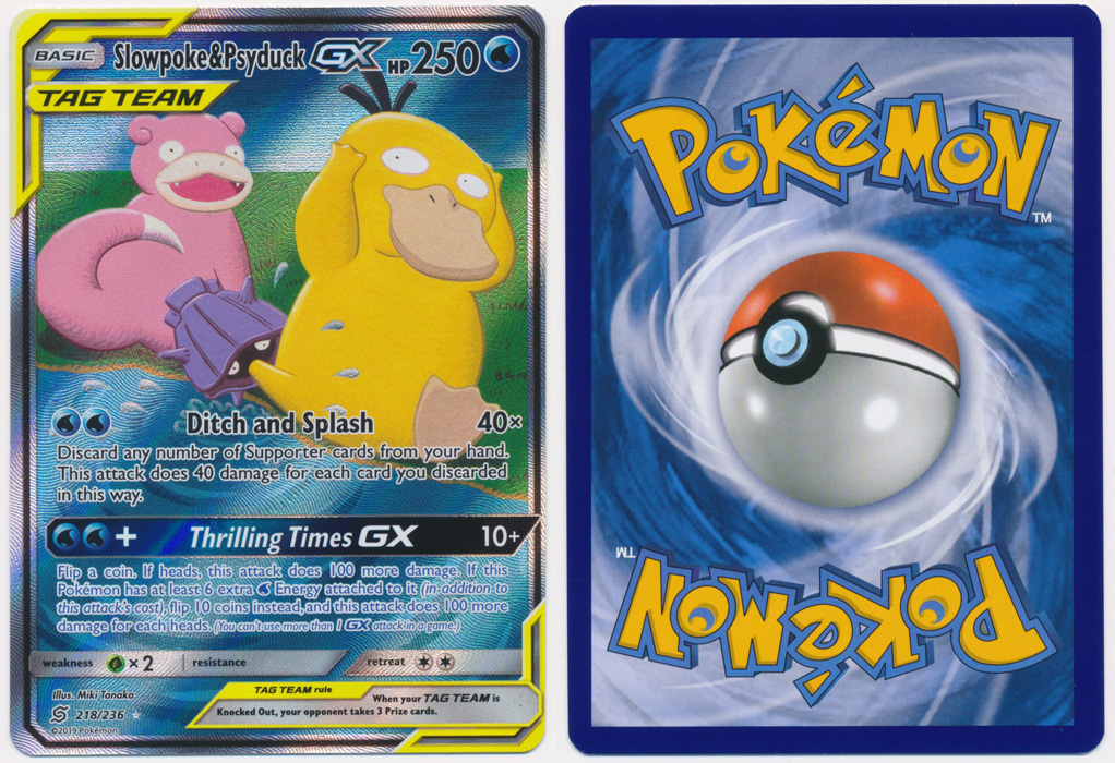 Unique image for Slowpoke & Psyduck-GX (Alt Full Art) - 218/236