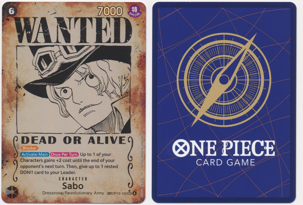 Unique image for Sabo (120) (Wanted Poster)