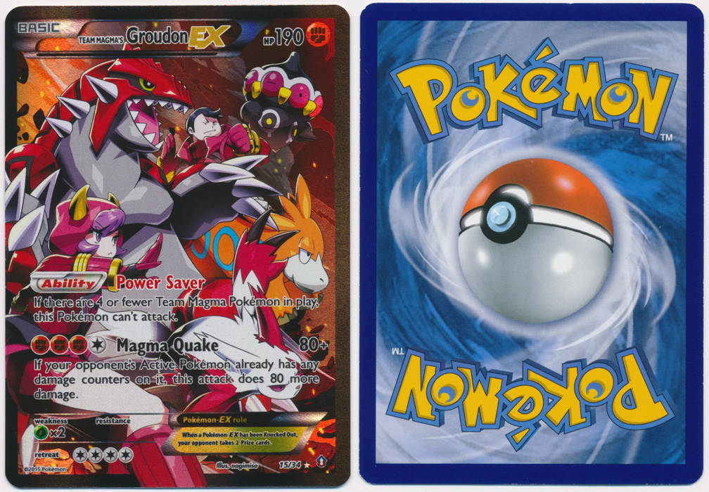 Unique image for Team Magma's Groudon-EX - 15/34