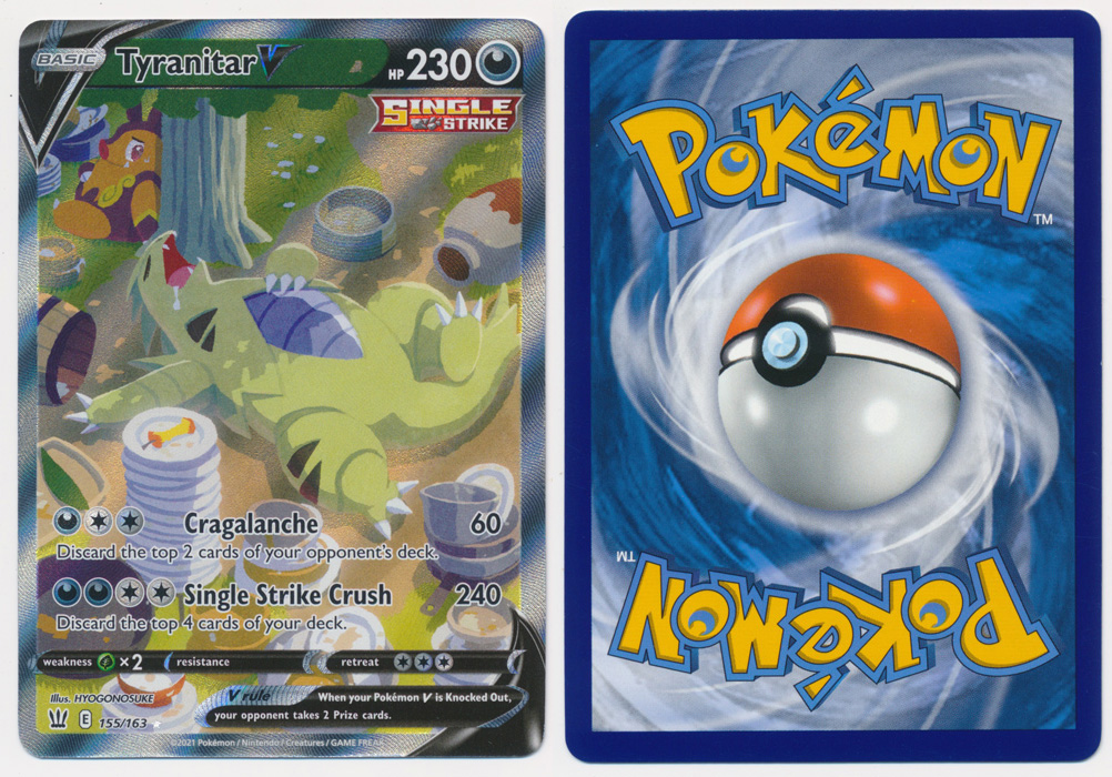 Unique image for Tyranitar V (Alt Full Art) - 155/163