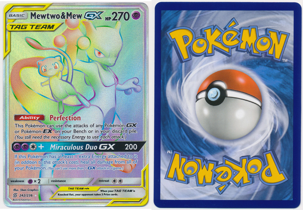 Unique image for Mewtwo & Mew-GX (Rainbow Rare) - 242/236