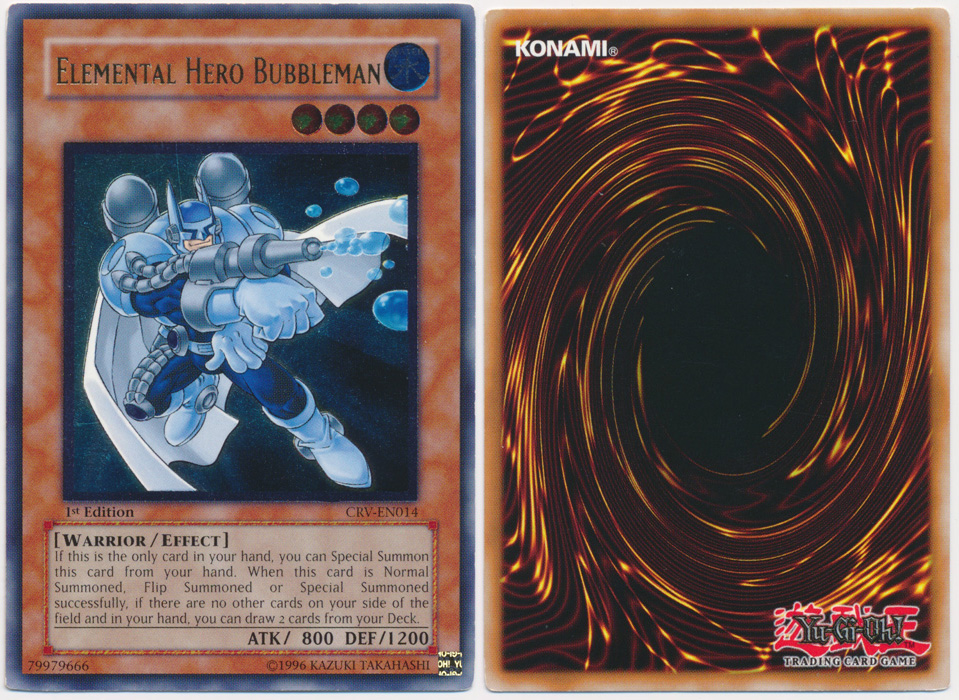 Unique image for Elemental Hero Bubbleman (Ultimate Rare)