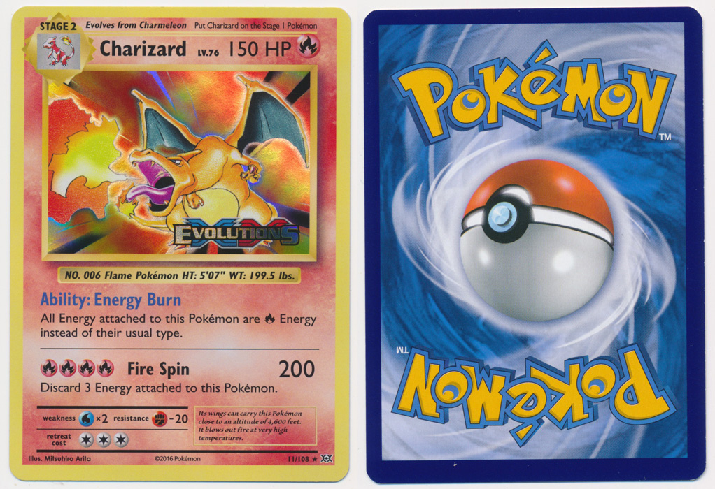 Unique image for Charizard - 11/108 (XY Evolutions Stamp)