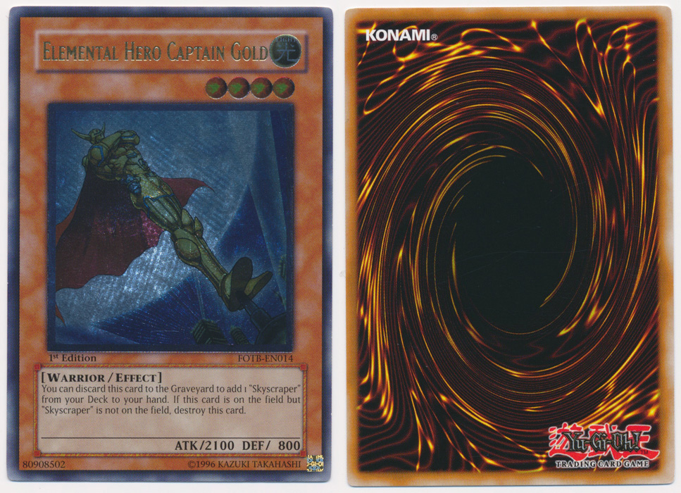 Unique image for Elemental Hero Captain Gold (Ultimate Rare)