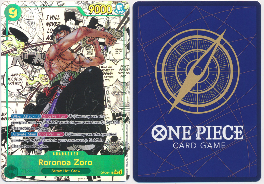 Unique image for Roronoa Zoro (Parallel) (Alternate Art) (Manga)