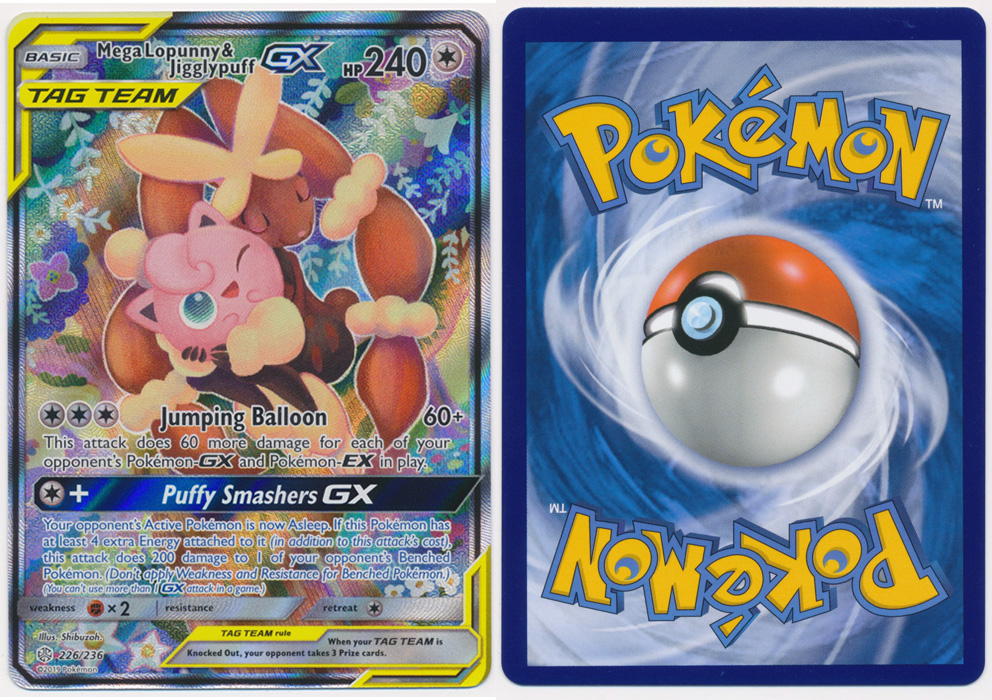 Unique image for Mega Lopunny & Jigglypuff-GX (Alt Full Art) - 226/236