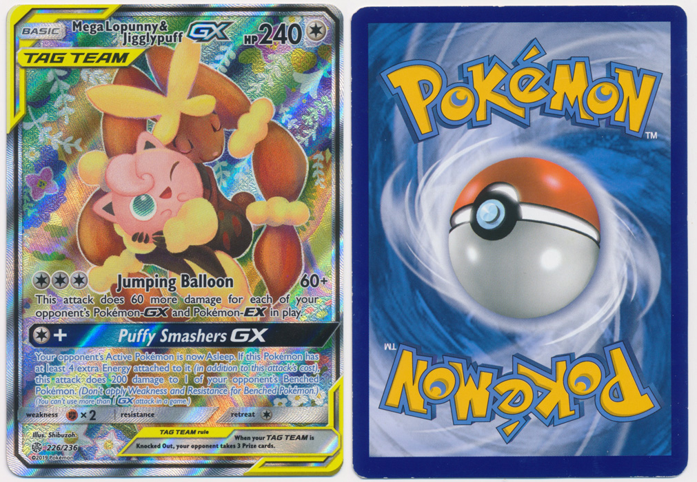 Unique image for Mega Lopunny & Jigglypuff-GX (Alt Full Art) - 226/236