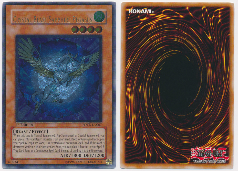 Unique image for Crystal Beast Sapphire Pegasus (Ultimate Rare)