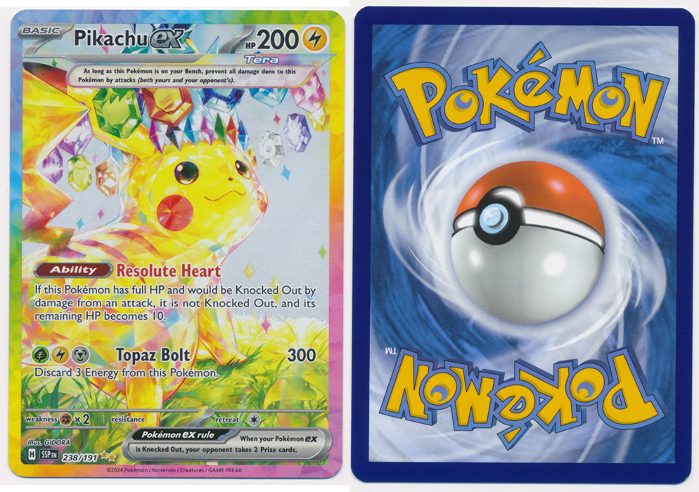 Unique image for Pikachu ex (Alt Full Art) - 238/191