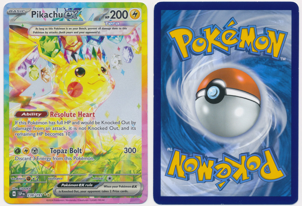 Unique image for Pikachu ex (Alt Full Art) - 238/191