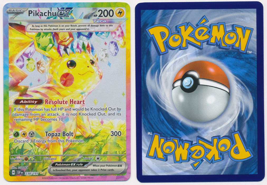 Unique image for Pikachu ex (Alt Full Art) - 238/191