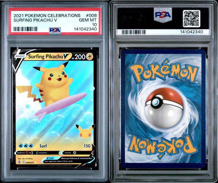 rare pokemon celebrations cards Pokmon Pikachu, 25th Anniversary Full Art Holo + Surprise Card! : Toys & Games Dx2 / F A mysterious Mew card pulled