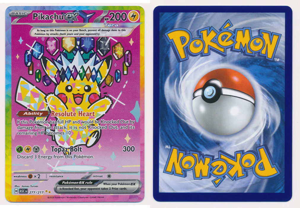 Pikachu ex (Alt Full Art) - 277/217