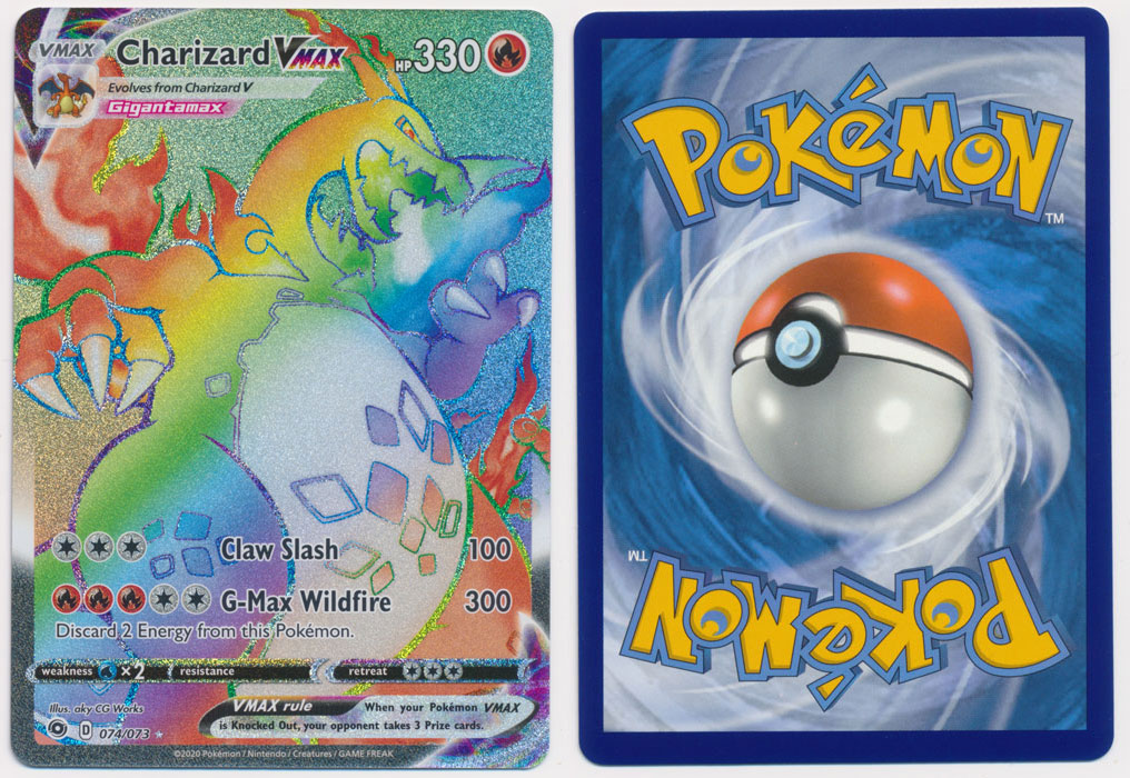 Unique image for Charizard VMAX (Rainbow Rare) - 074/073