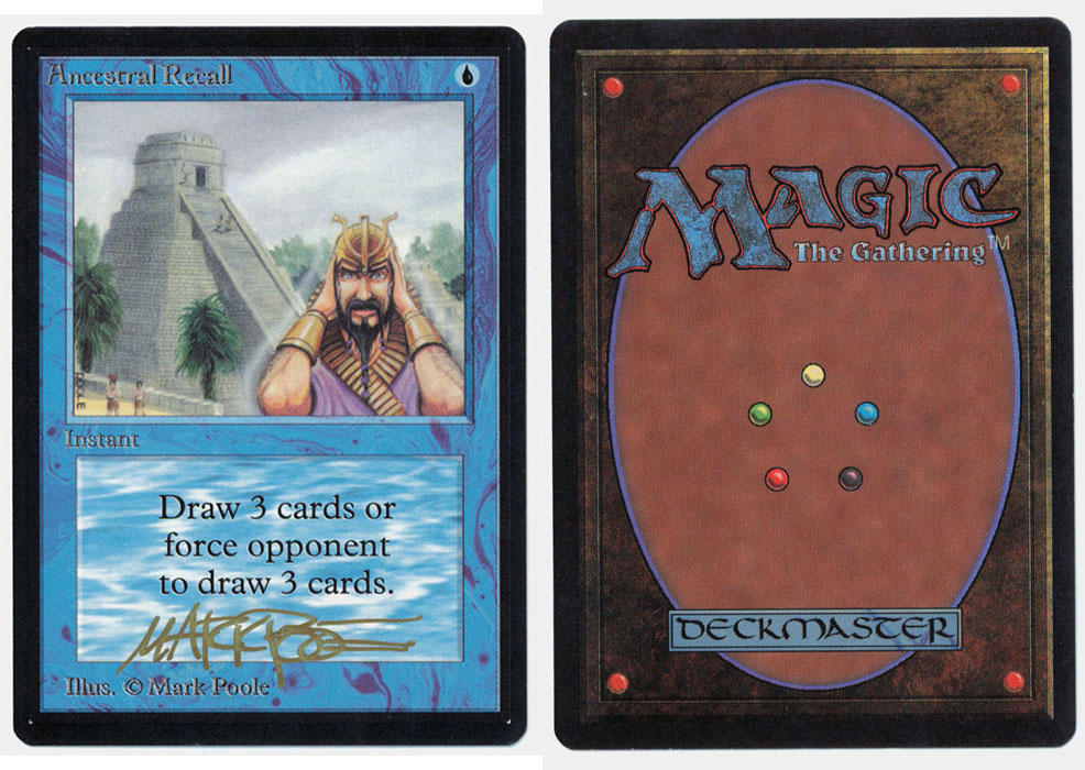 Unique image for Ancestral Recall