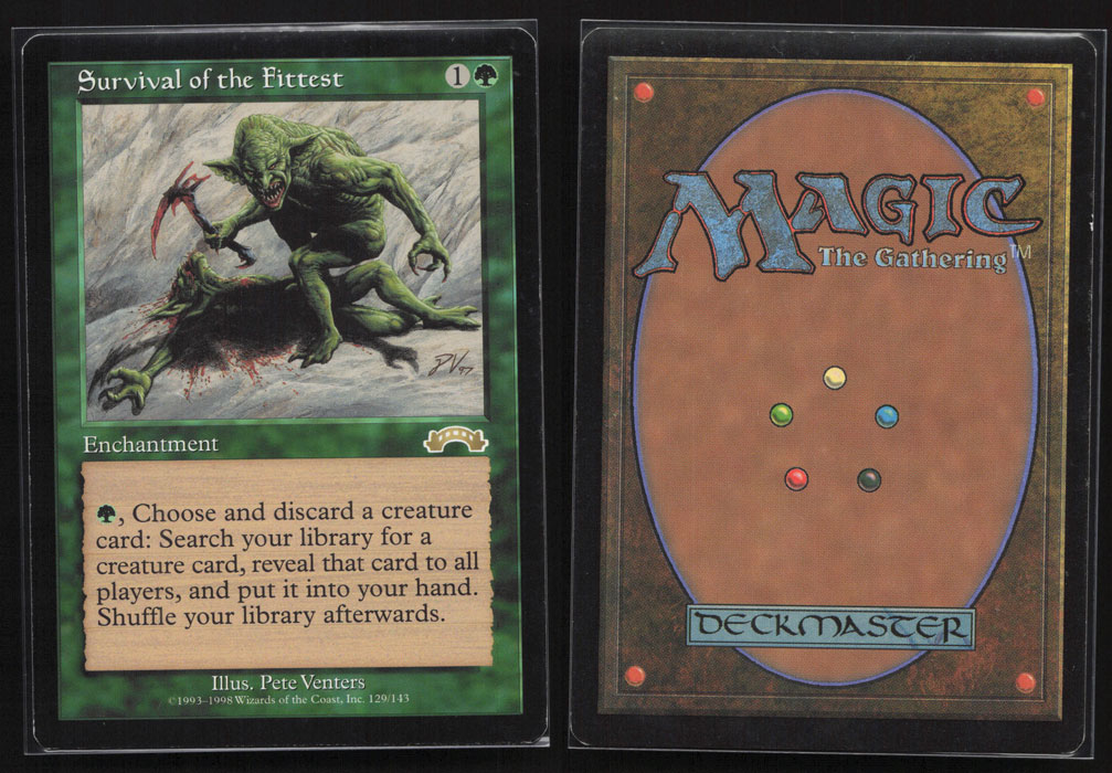 適者生存 USED MTG Survival of the Fittest Survival of the Fittest