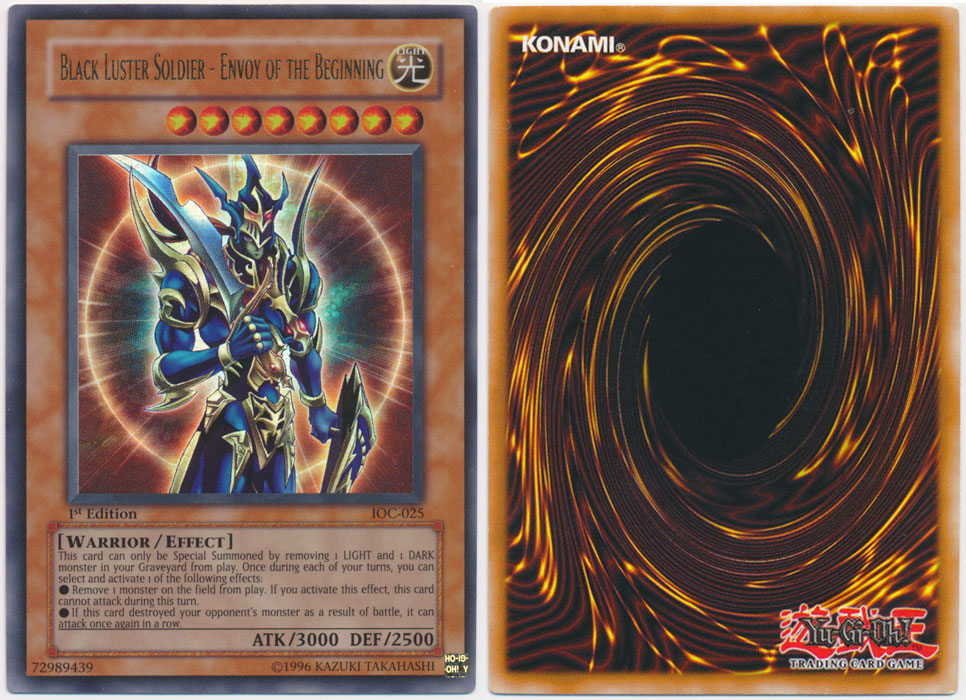 YuGiOh! Metal Collector Card, Black Luster