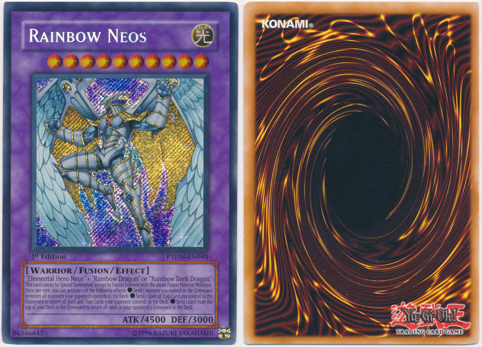 rainbow neos yu gi oh! cards