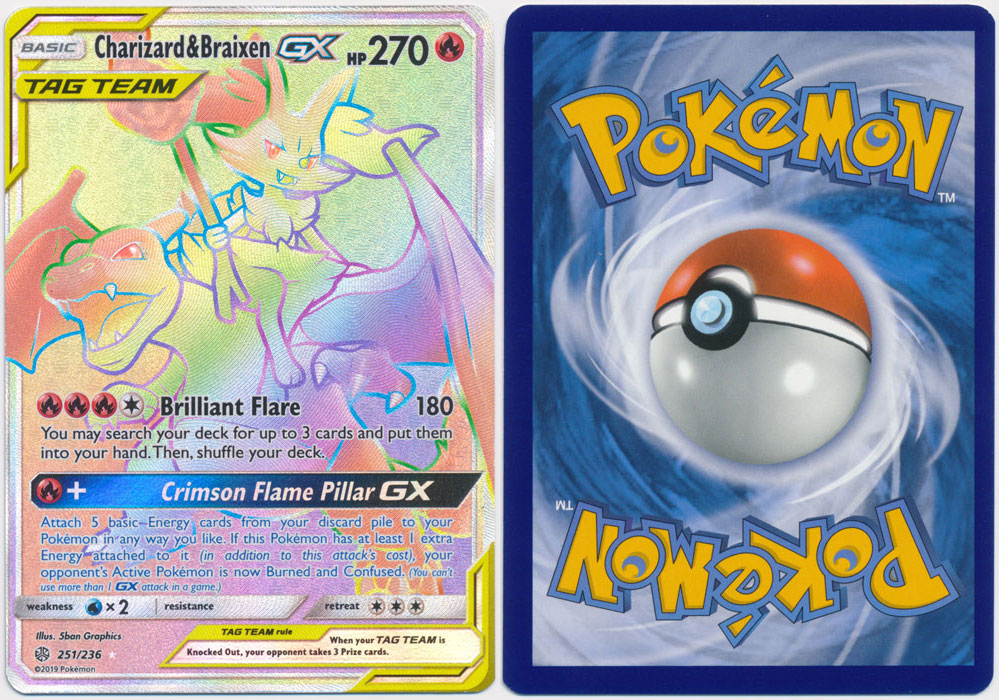 charizard and braixen rainbow rare