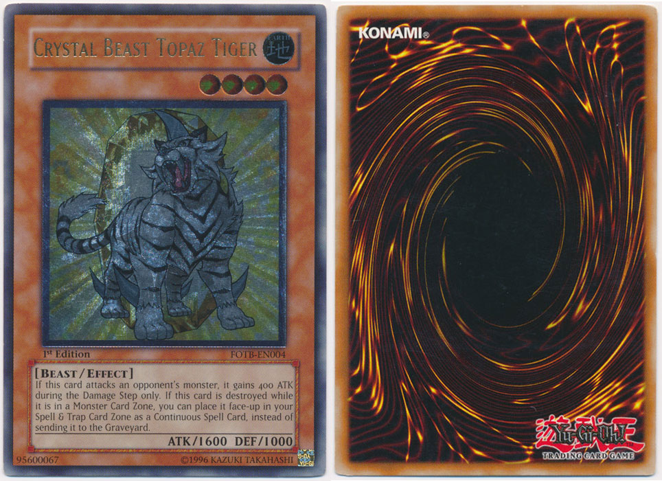 Unique image for Crystal Beast Topaz Tiger (Ultimate Rare)