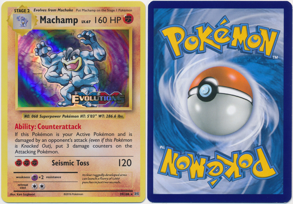 Unique image for Machamp - 59/108 (XY Evolutions Stamp)