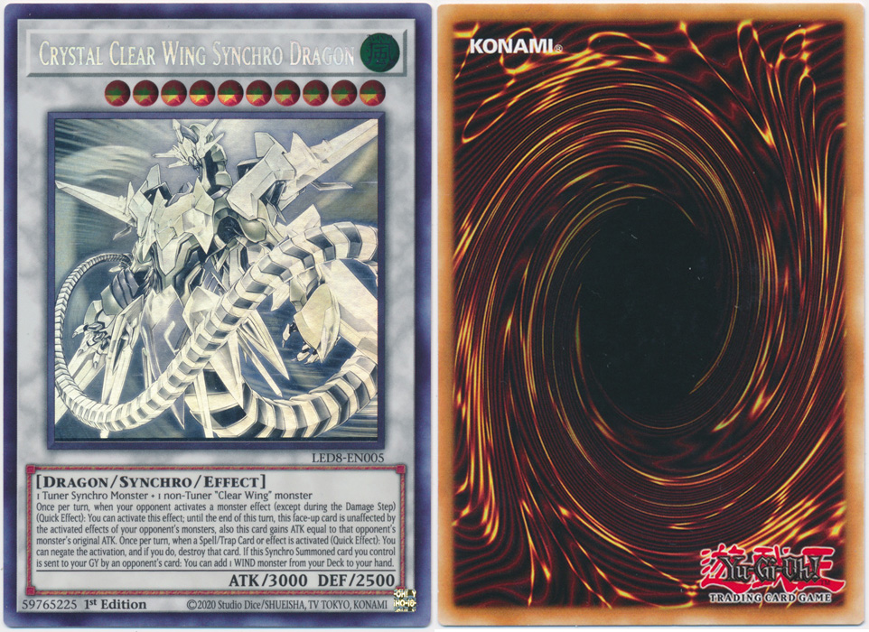 Unique image for Crystal Clear Wing Synchro Dragon (Ghost Rare)