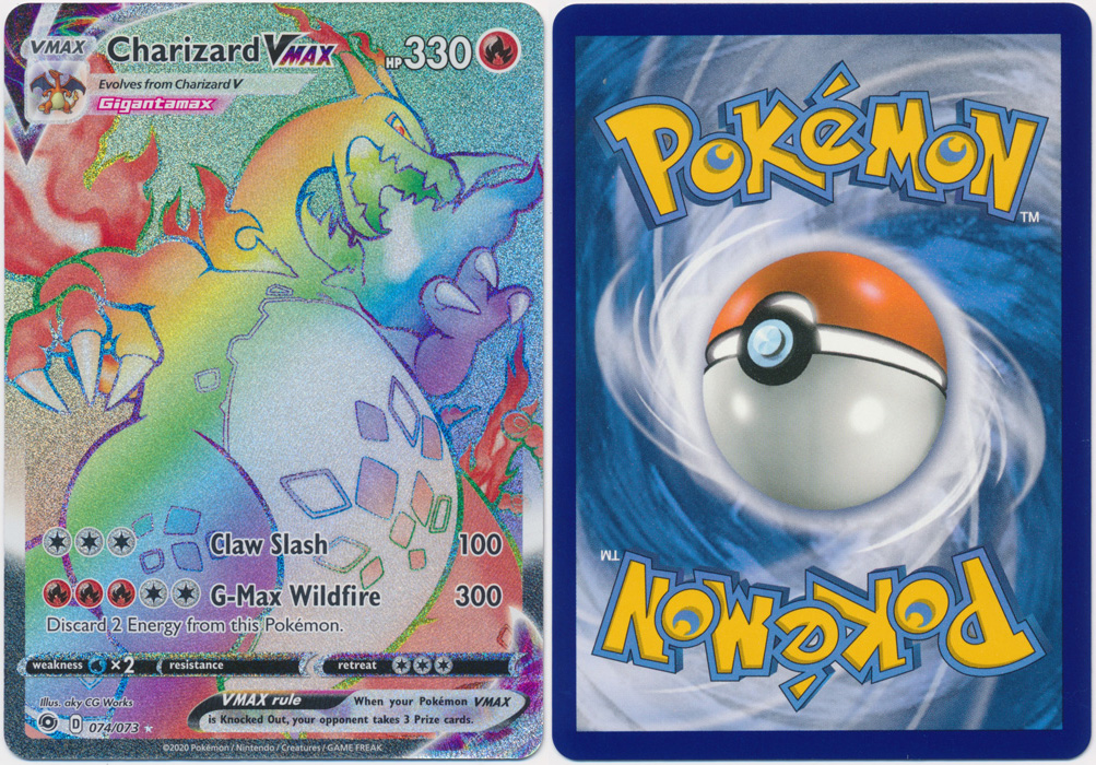 Unique image for Charizard VMAX (Rainbow Rare) - 074/073