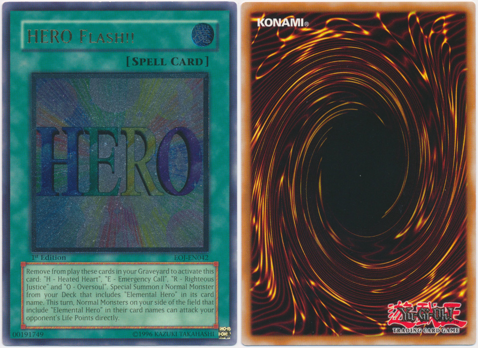Unique image for HERO Flash!! (Ultimate Rare)
