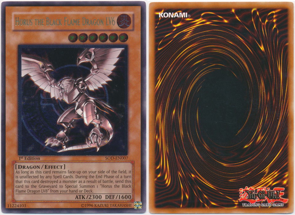 Unique image for Horus the Black Flame Dragon LV6 (Ultimate Rare)