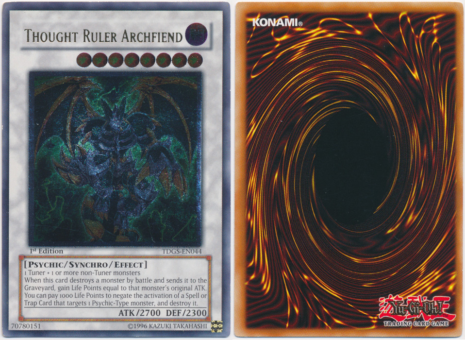 Unique image for Thought Ruler Archfiend (Ultimate Rare)