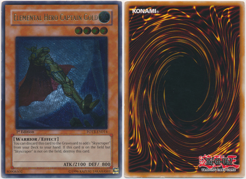 Unique image for Elemental Hero Captain Gold (Ultimate Rare)