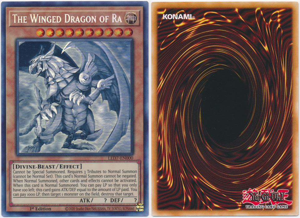 The Winged Dragon of Ra (Ghost Rare) LED7-EN000 Legendary