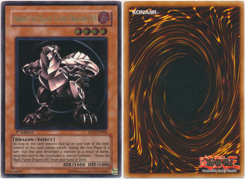 Unique image for Horus the Black Flame Dragon LV4 (Ultimate Rare)