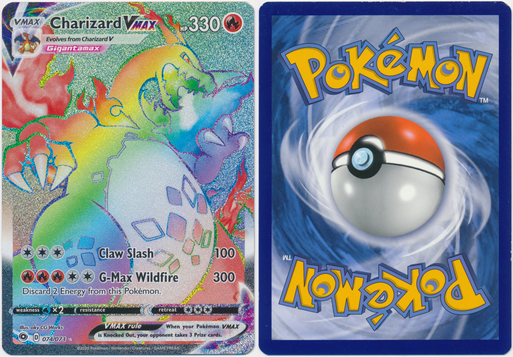 Unique image for Charizard VMAX (Rainbow Rare) - 074/073