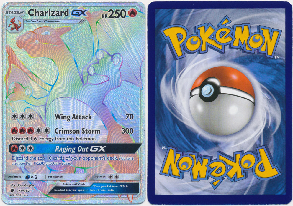 Unique image for Charizard-GX (Rainbow Rare) - 150/147